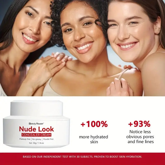 50g Nude Look Concealer Cream - Nude Makeup, Soft Makeup, No Greasy, Easy To Cover The Face Blemishes, With Nicotinamide