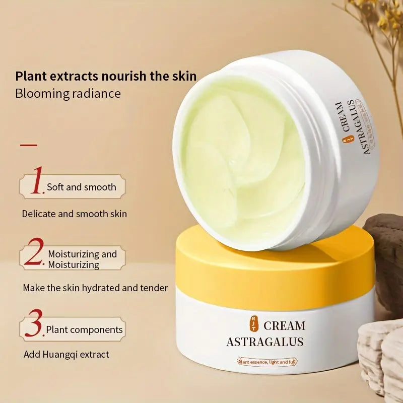 Astragalus Hydrating Cream 2.469oz - Nourishing Moisturizer for All Skin Types with Glycerin, Plant Extracts